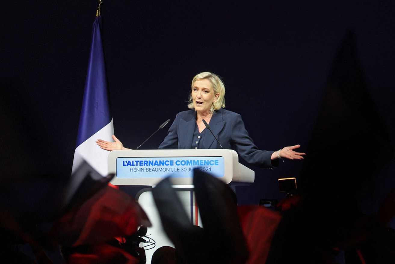 Marine Le Pen's National Rally is facing a concerted effort by other parties to block it from office. 