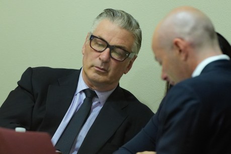 Baldwin breaks down as manslaughter case canned