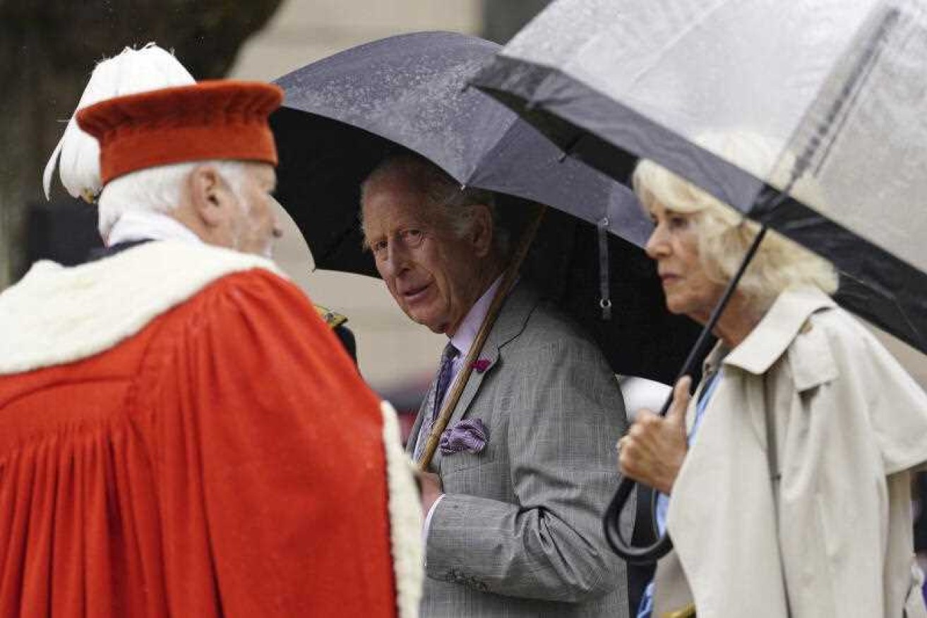 The King and Queen have been pulled away by aides after concerns during a visit to the Jersey Expo