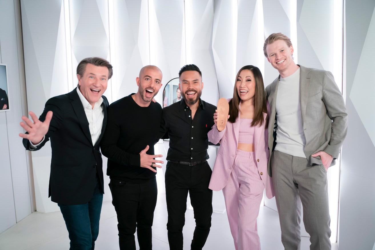 <i>Shark Tank</i> contestant Thien Trinh (centre) was the victim of two cyber attacks.