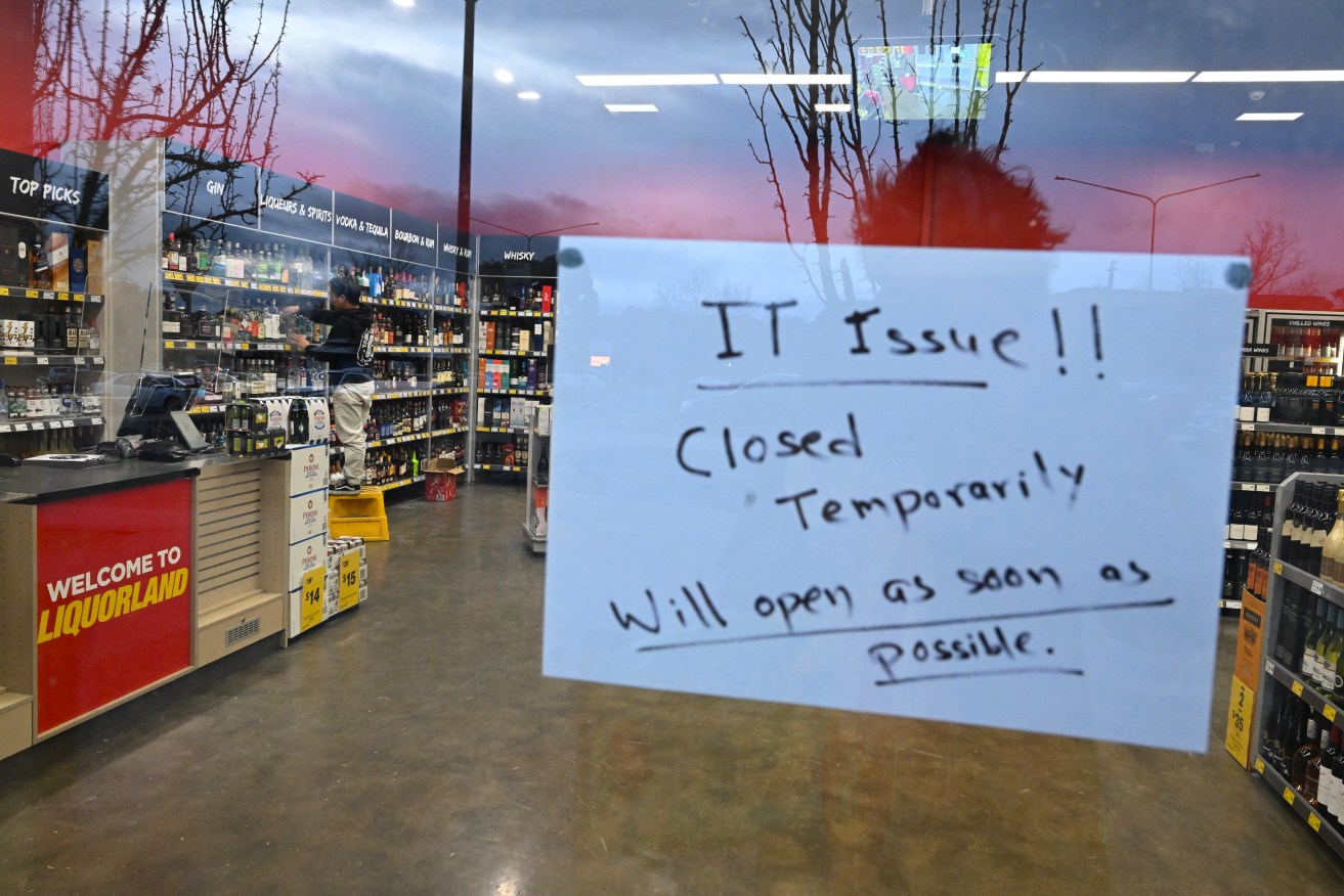 A Liquorland store in Canberra is forced to close.