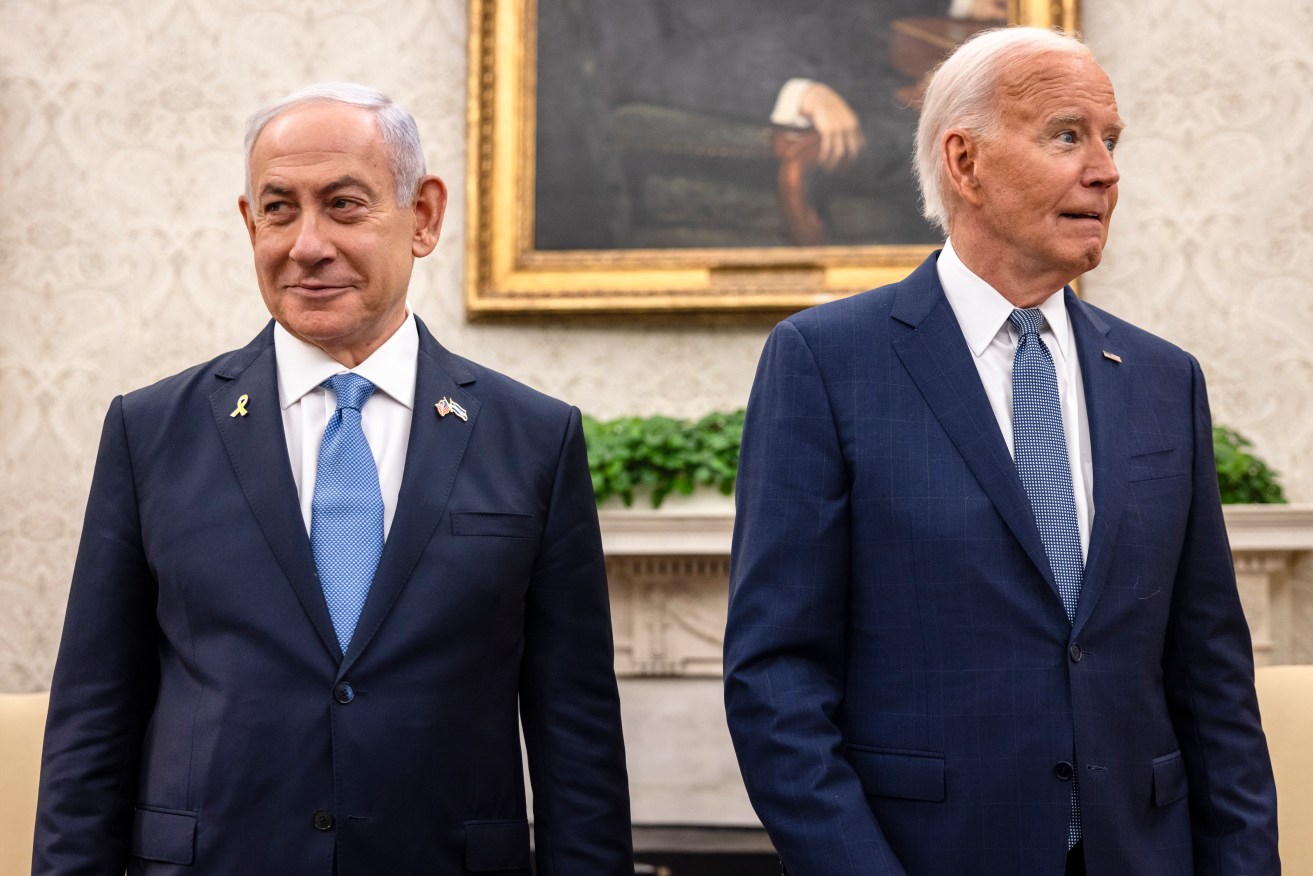 US President Joe Biden pressed Israeli counterpart Benjamin Netanyahu for a Gaza ceasefire.