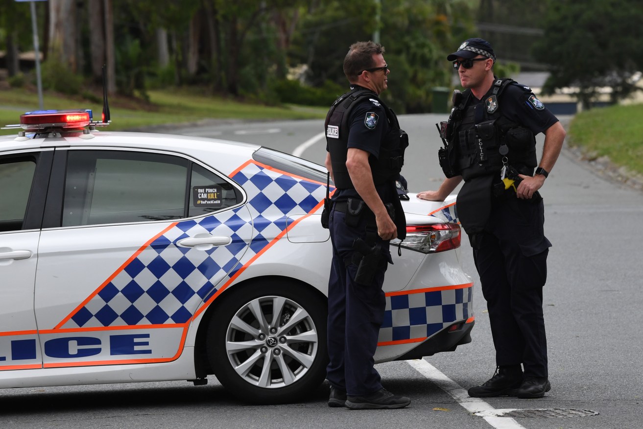 A man has been shot by police after he allegedly threatened whtm with a knife at a hospital.