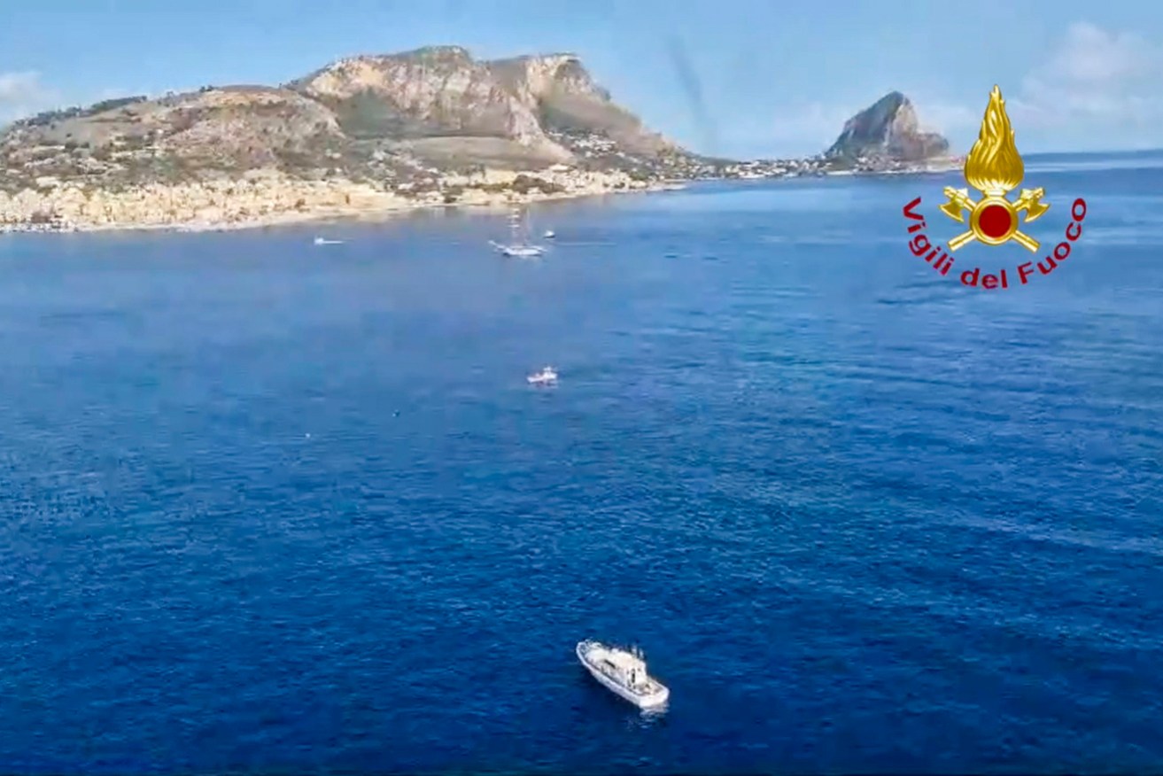 Italian authorities are searching for survivors after a superyacht sank off Porticello in Sicily.