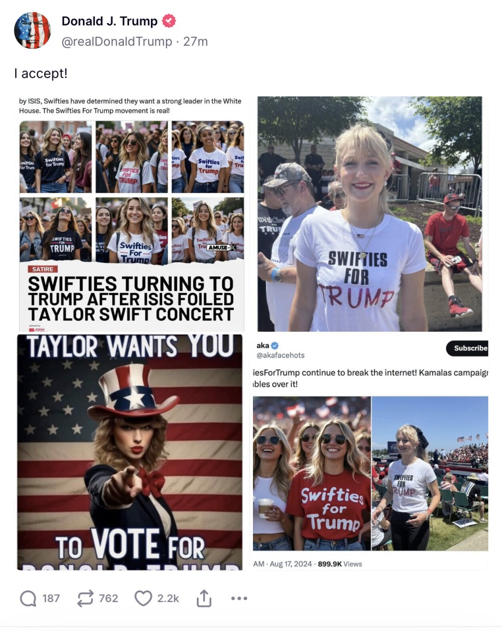 trump taylor swift