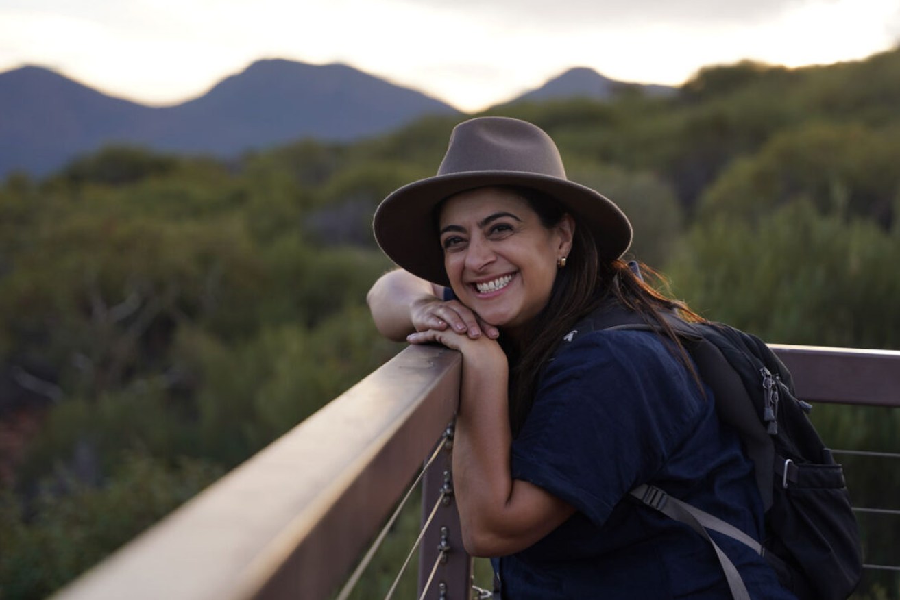 Susie Youssef felt at peace when exploring Wilpena Pound during the filming of <i>Great Australian Walks</i>.
