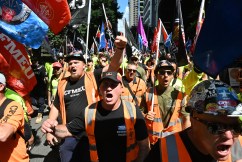 Workers marching again in support of the CFMEU