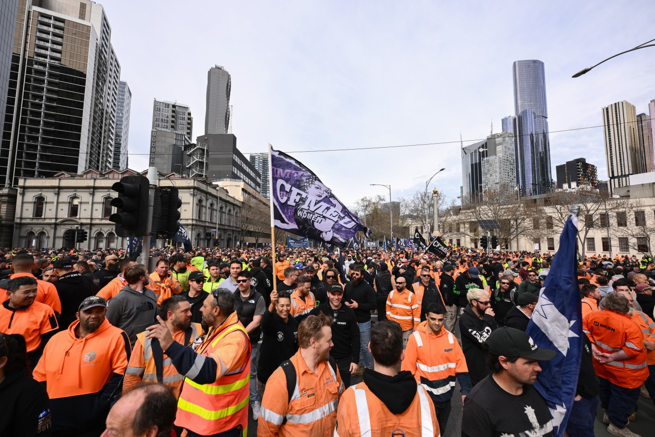 CFMEU members are angry at moves against the union but a report says some workers have issues.