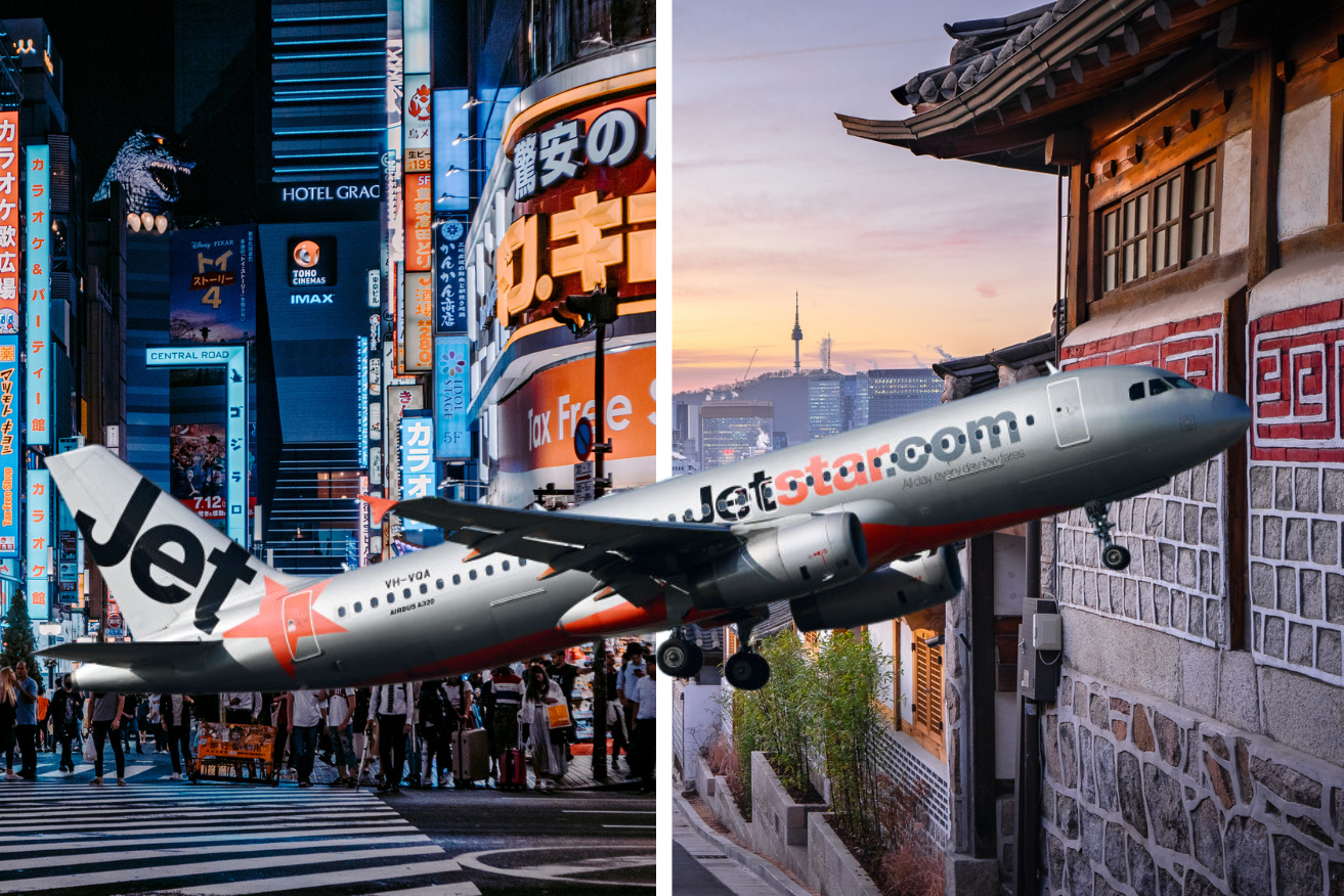 Jetstar earnings have surged as international business picks up, particularly to Japan and South Korea.