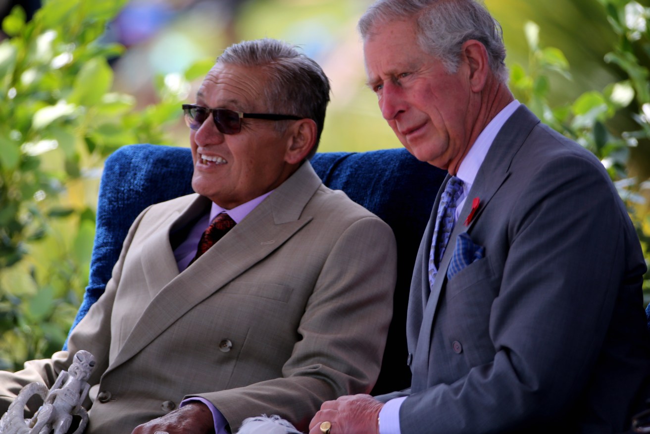 New Zealand's Maori King, Kiingi Tuheitia, who has died aged 69, pictured with King Charles.