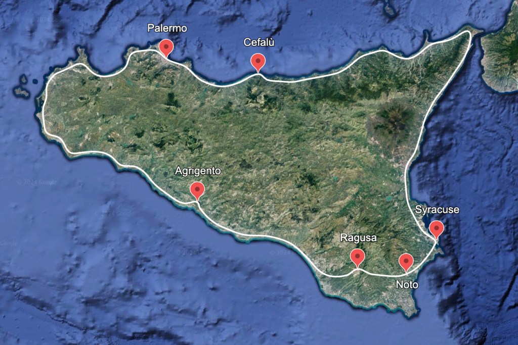 sicily map