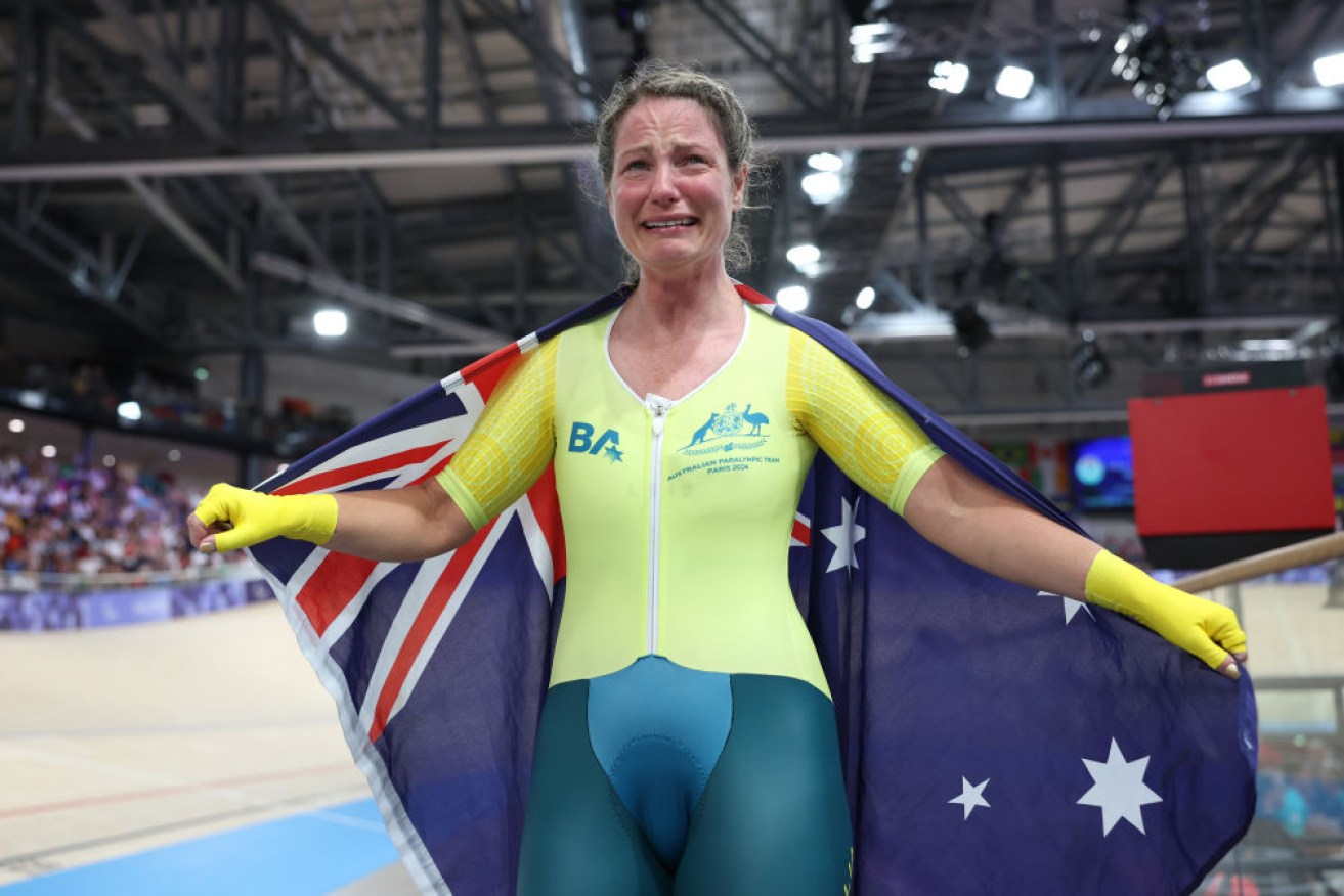 Para-cyclist Emily Petricola could barely walk after winning gold.