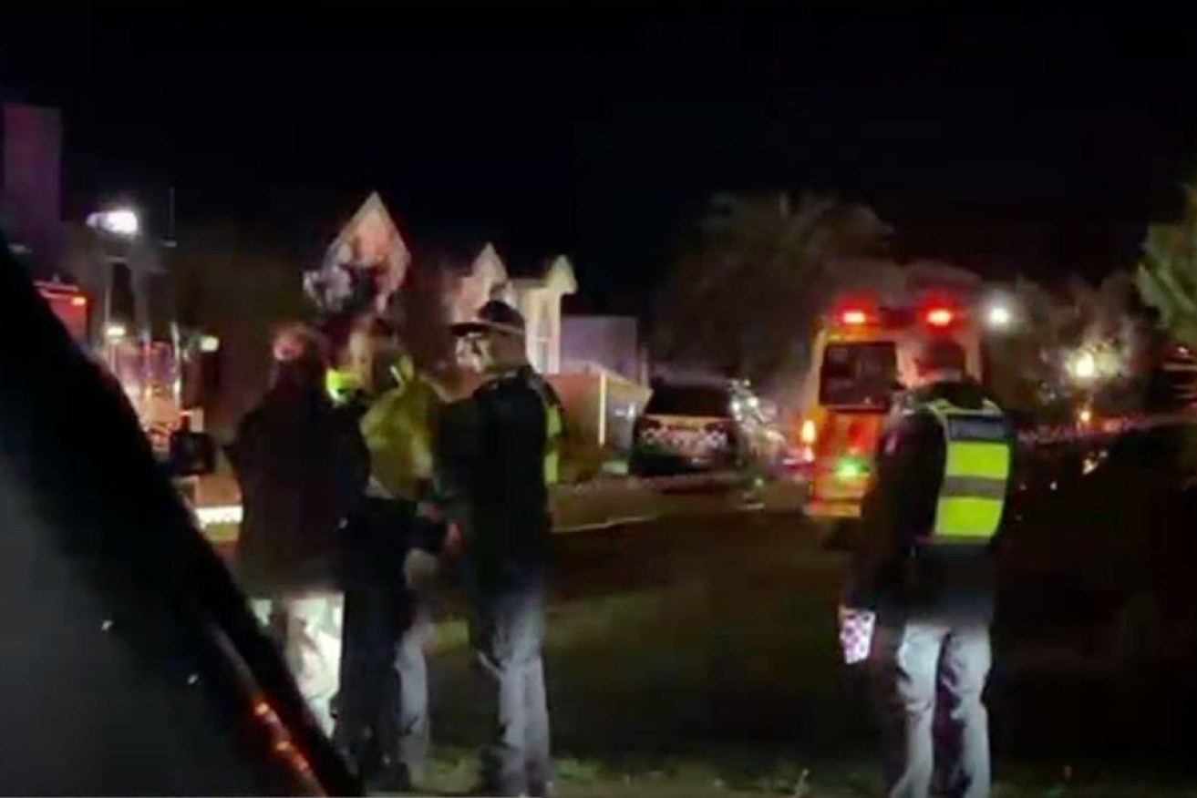 About 30 firefighters attended the scene in Melbourne's north-west on Sunday night.