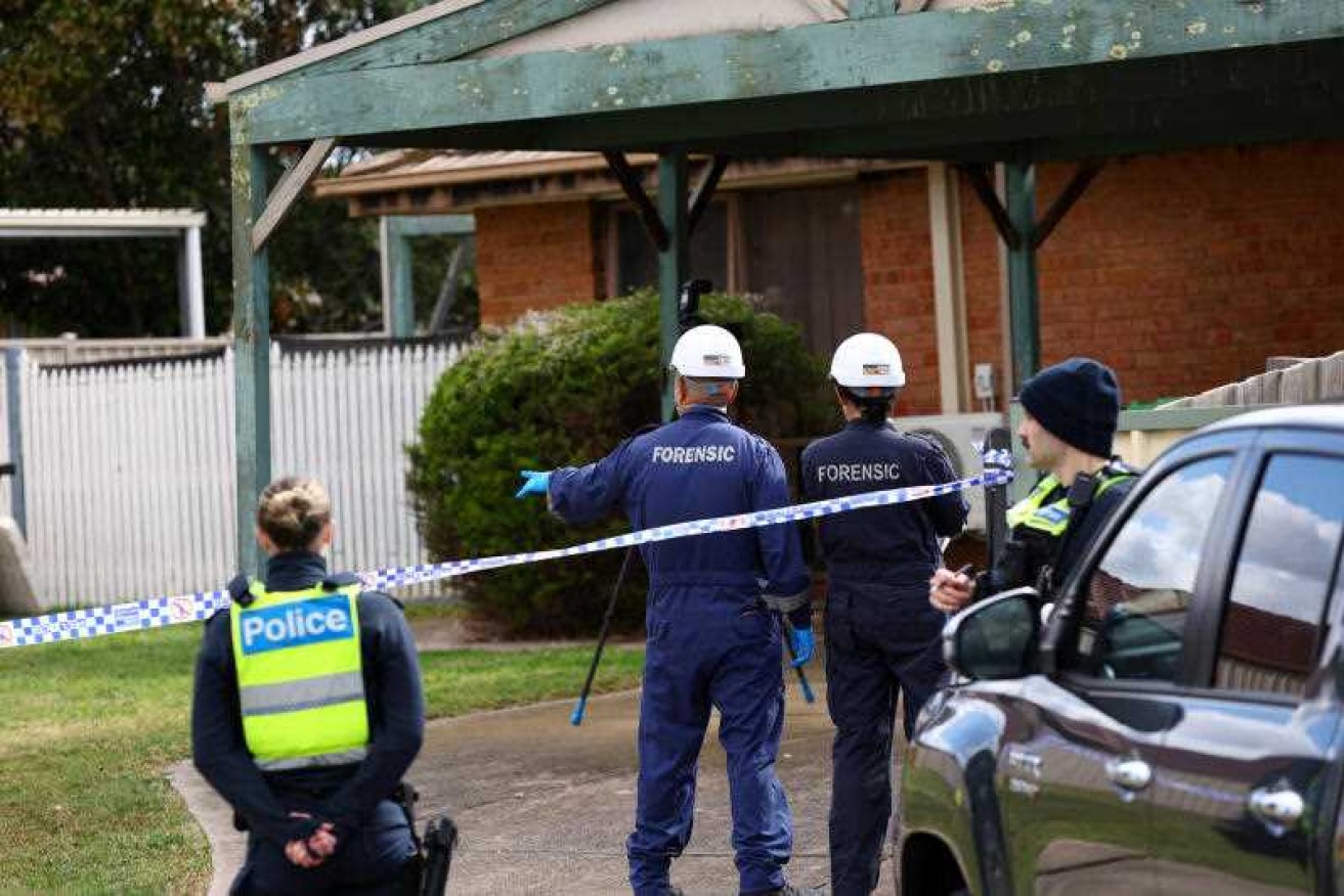 Police are investigating a fire at a Melbourne house after retrieving three children from the blaze.