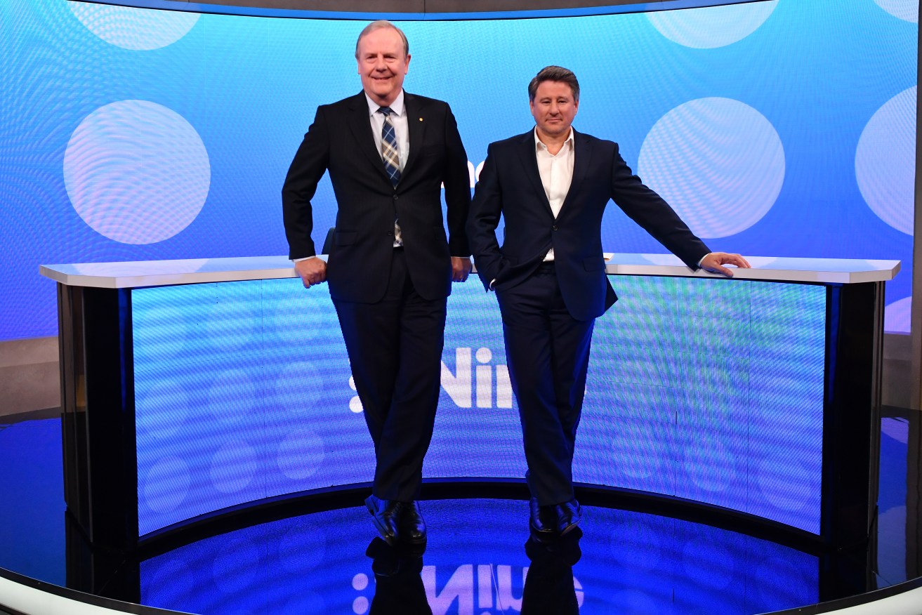 Mike Sneesby (right) has joined Peter Costello in exiting Nine Entertainment.