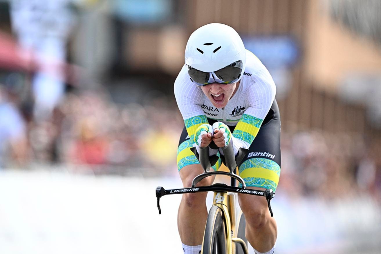 Australian Grace Brown Grace Brown has finally donned the rainbow jersey as a world champion that she's longed to win.