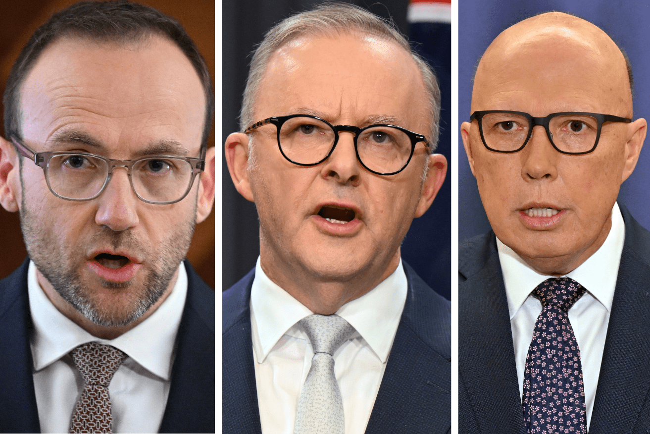 Anthony Albanese has accused the Greens of being in a "No-alition" with the LNP.