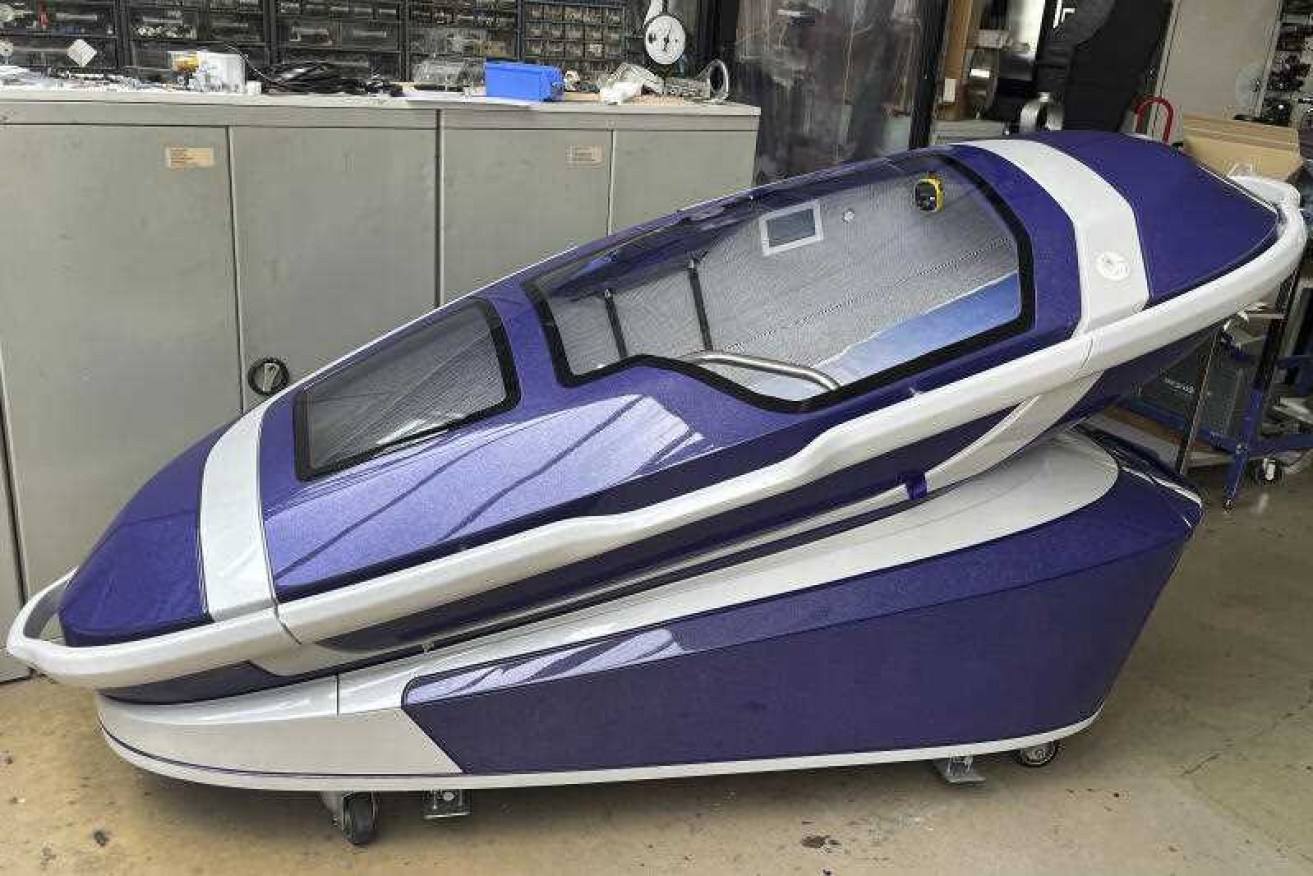 Swiss police arrested several people over the suspected death of a person in a "suicide capsule".