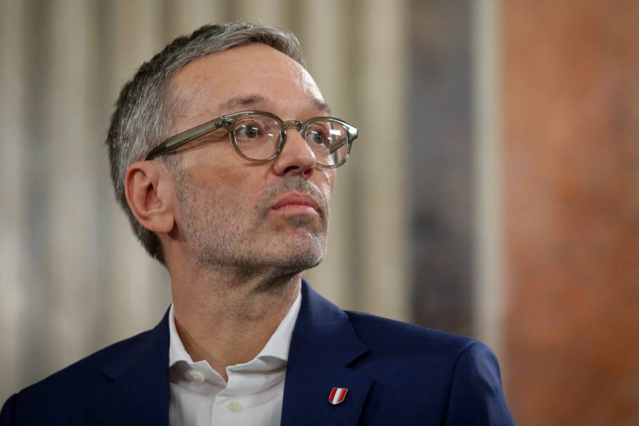 Freedom Party leader Herbert Kickl says Austrian voters "put their foot down today".