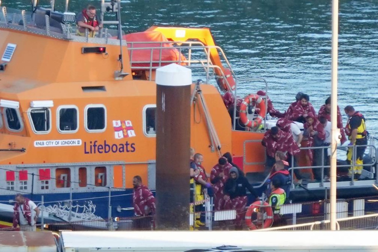 A group of people thought to be migrants were brought in to England after a boat incident.