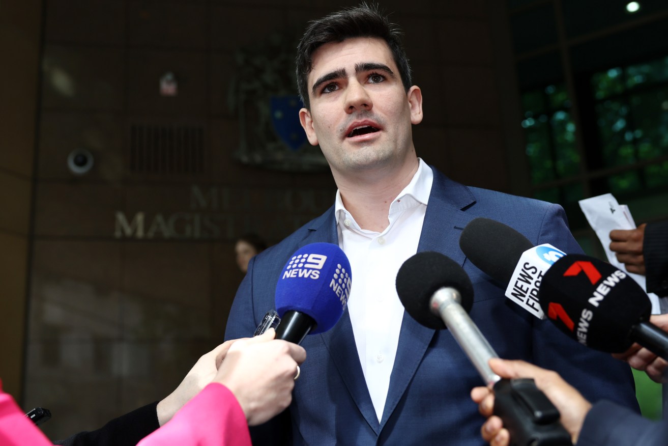 Jacob Hersant faces a jail sentence after his Nazi salute outside court.