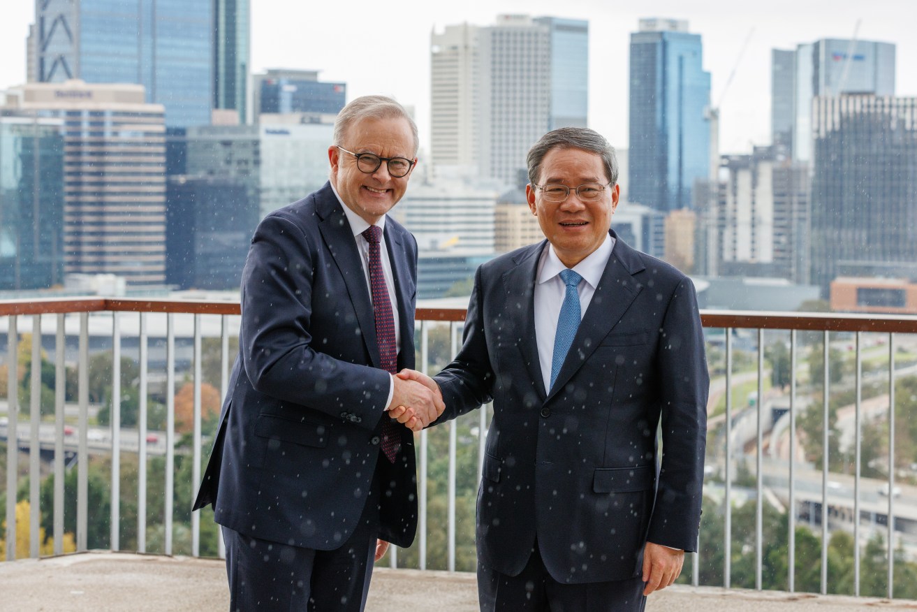 Albanese and Li in Perth earlier this year.