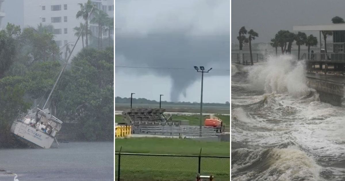 Tornado unleashed as Hurricane Milton closes in on Florida