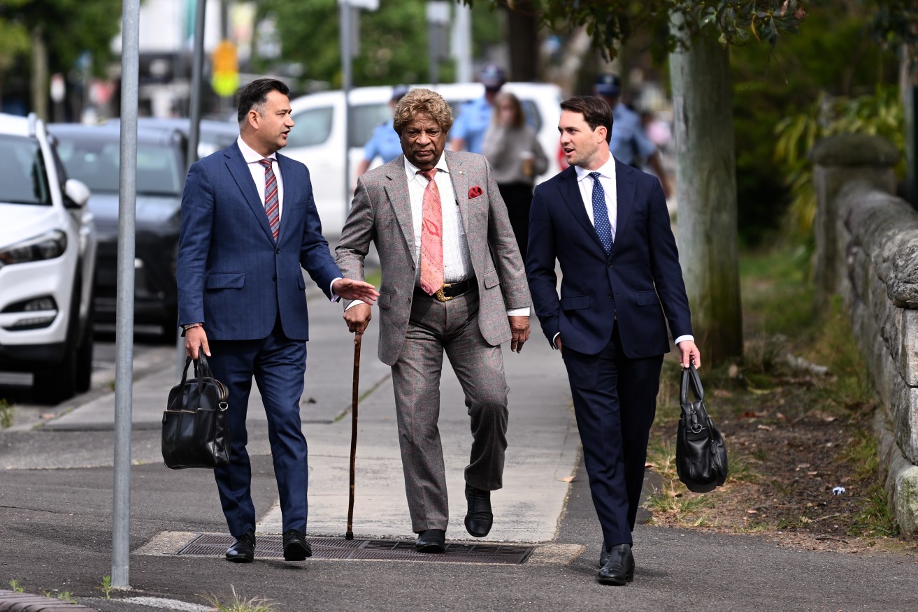 An intimidation charge has been dropped against Kamahl but he's had an AVO imposed for two years.
