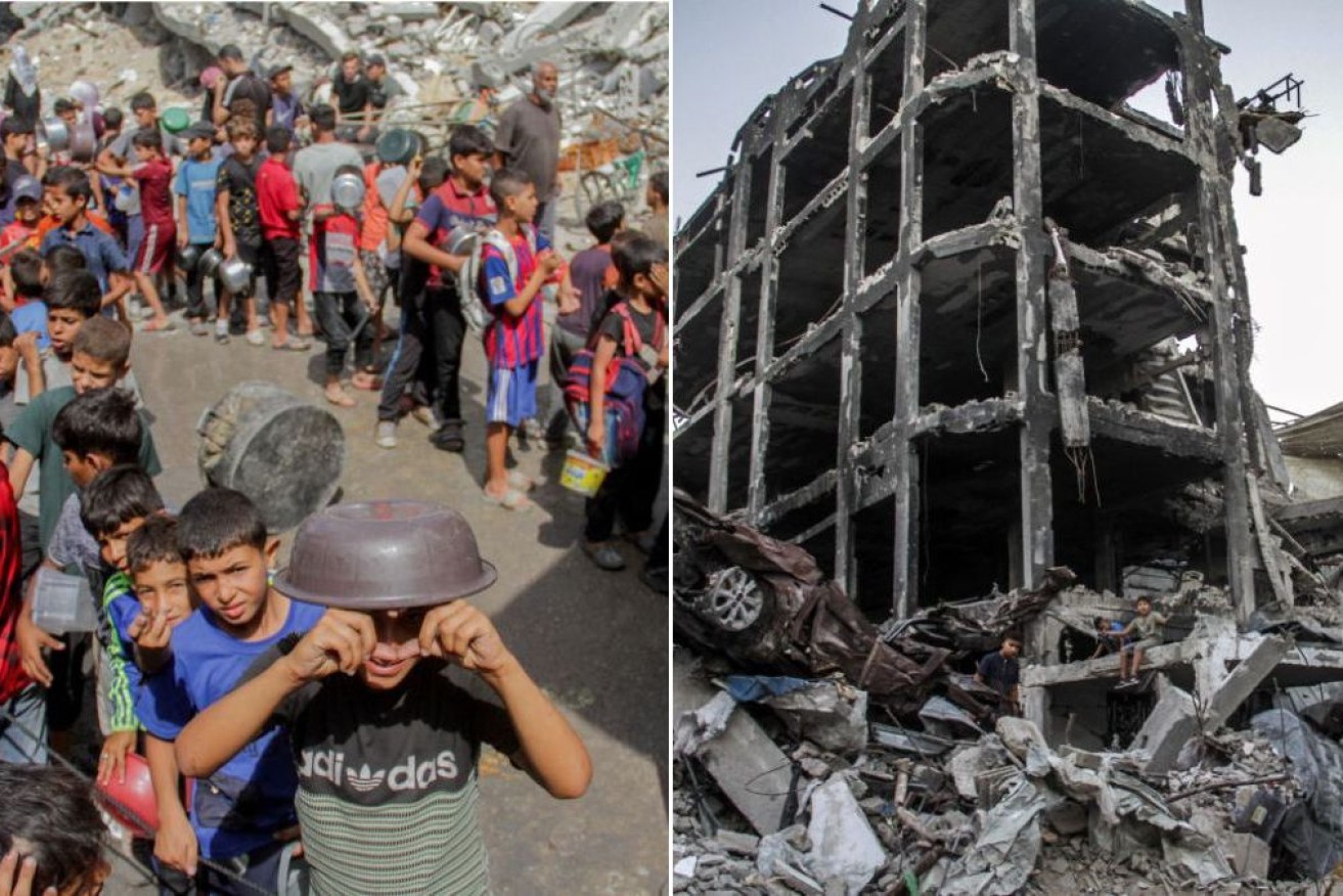 There are fears that children are starving as Israel destroys Gaza.
