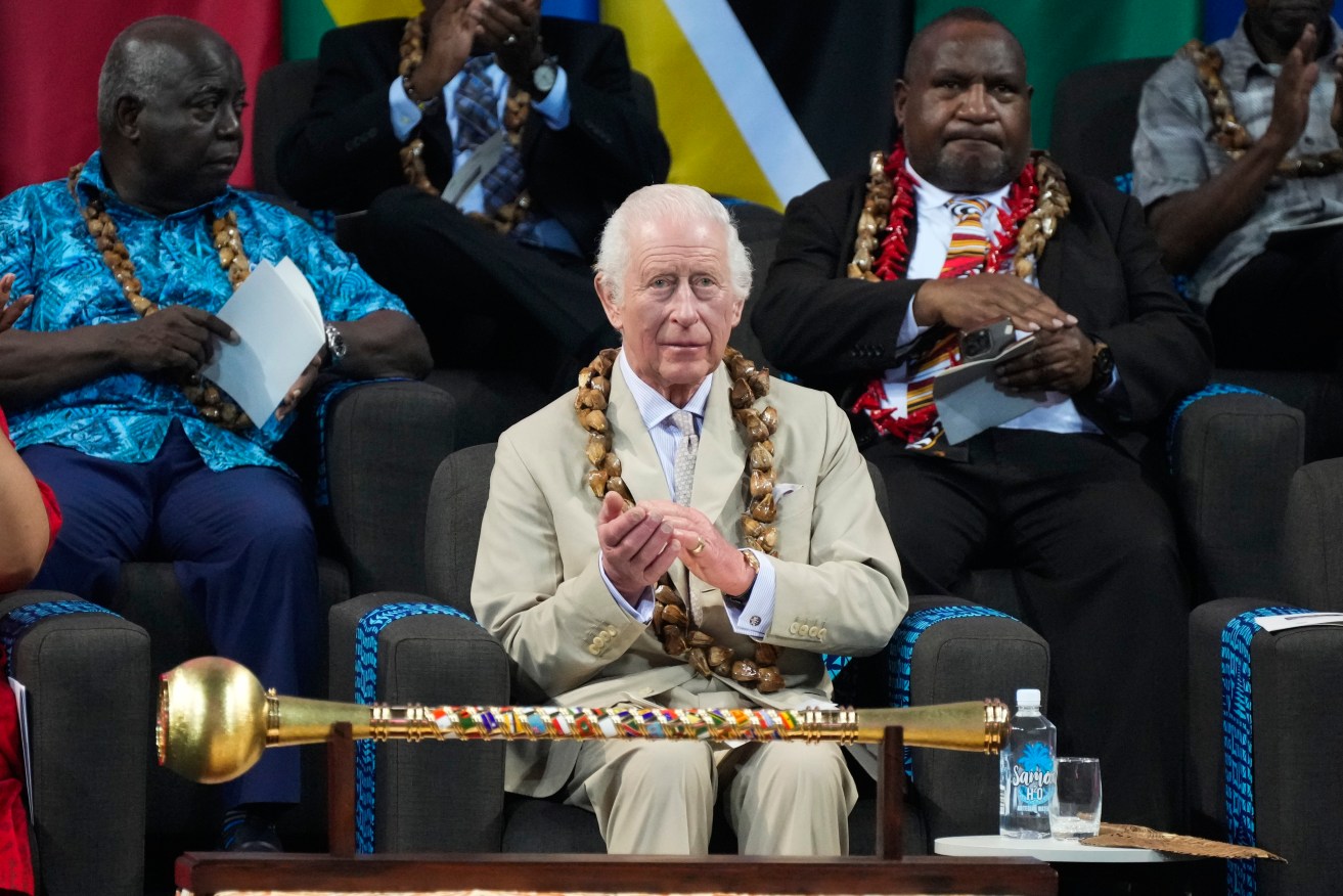 We must "understand our history, to ... making the right choices in future," King Charles says.
