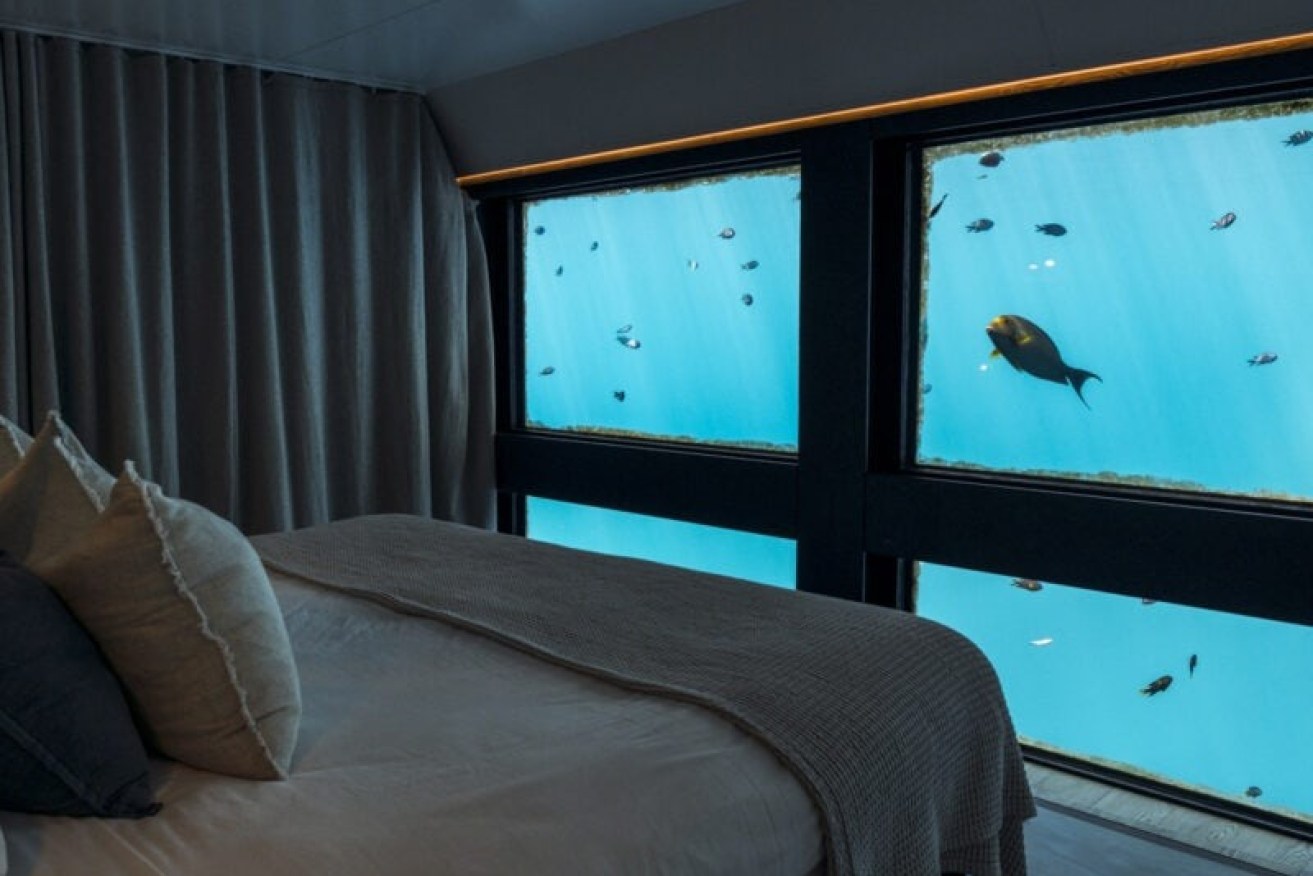 This stay on the Great Barrier Reef lets you sleep under the stars or with the fishes, surrounded by ocean magic.