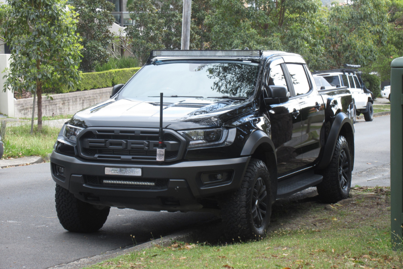 The enormous Ford Ranger, like this one, dominates Australian roads.