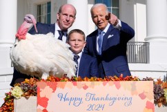 Biden pardons turkeys at White House