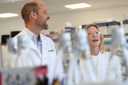 William, Blanchett don lab coats for a bit of colour