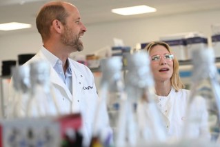 William, Blanchett don lab coats for a bit of colour