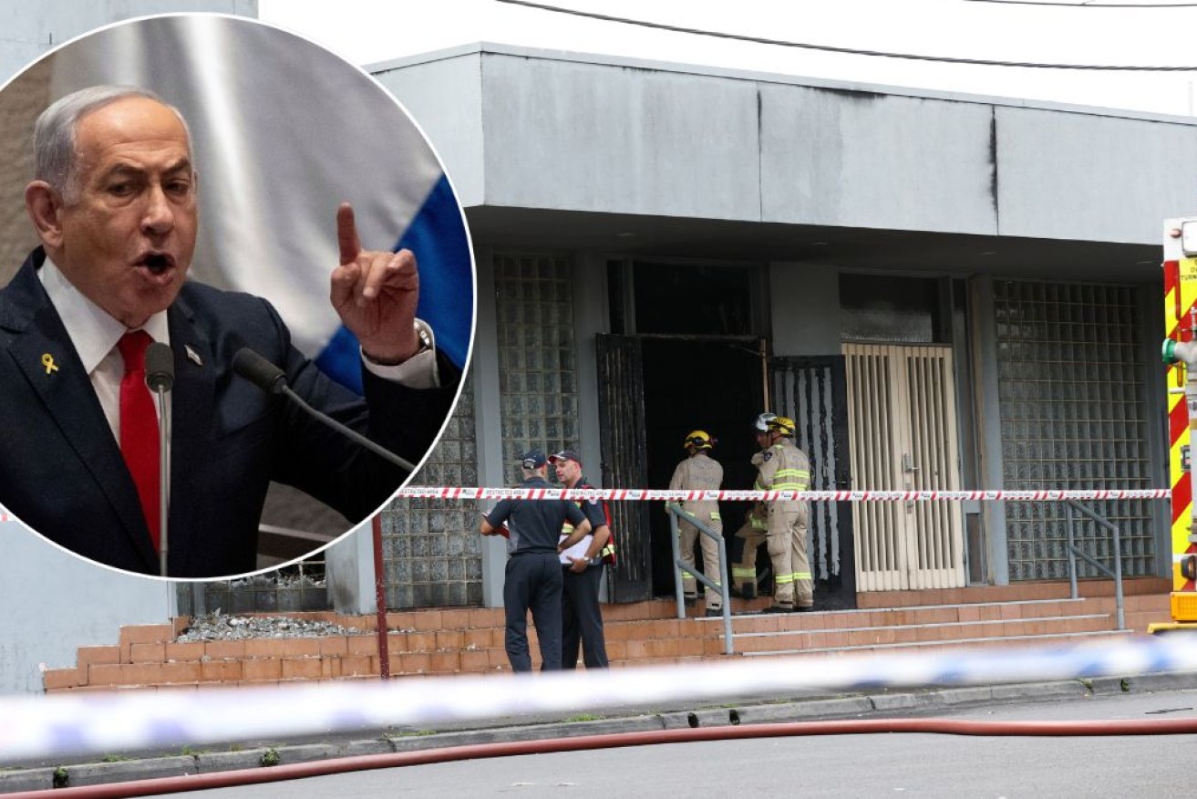 Israel's PM Benjamin Netanyahu has reacted to the attack on a Melbourne synagogue.