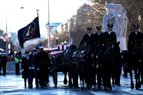 Jimmy Carter&#8217;s body arrives in Washington for honours