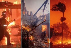Tens of thousands flee wildfires in Los Angeles