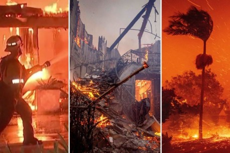 Tens of thousands flee wildfires in Los Angeles