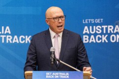 Dutton pitches to voters at Coalition campaign rally