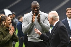 King tries his arm at American football