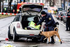 Car mows down demonstrators in Germany