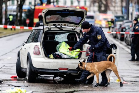 Car mows down demonstrators in Germany