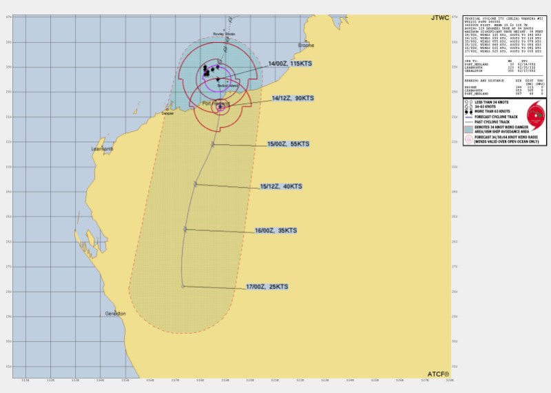 tc zelia western australia