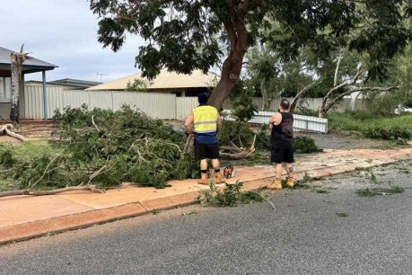 Residents pick up the pieces as wild weather weakens