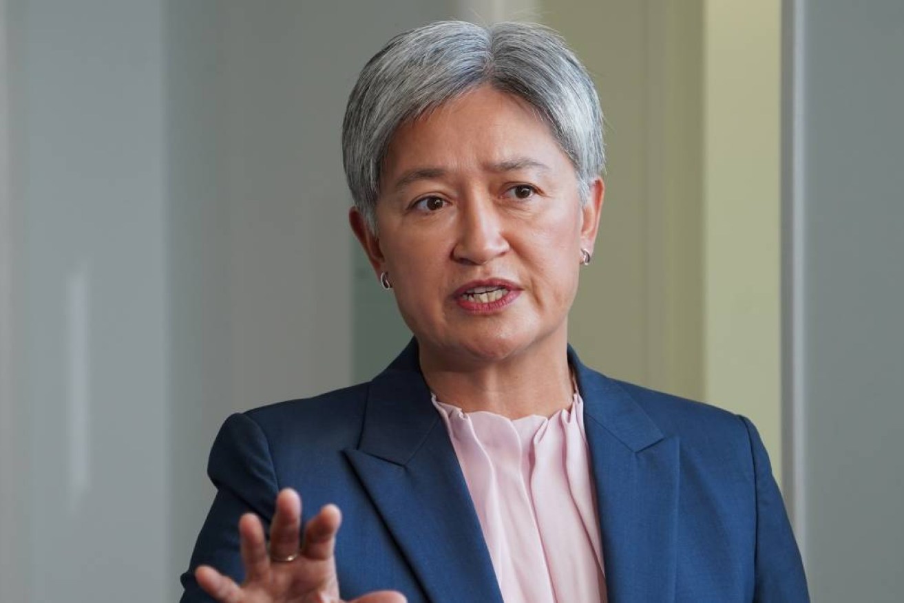 Penny Wong has met with her Chinese counterpart to discuss "safe and professional military conduct".