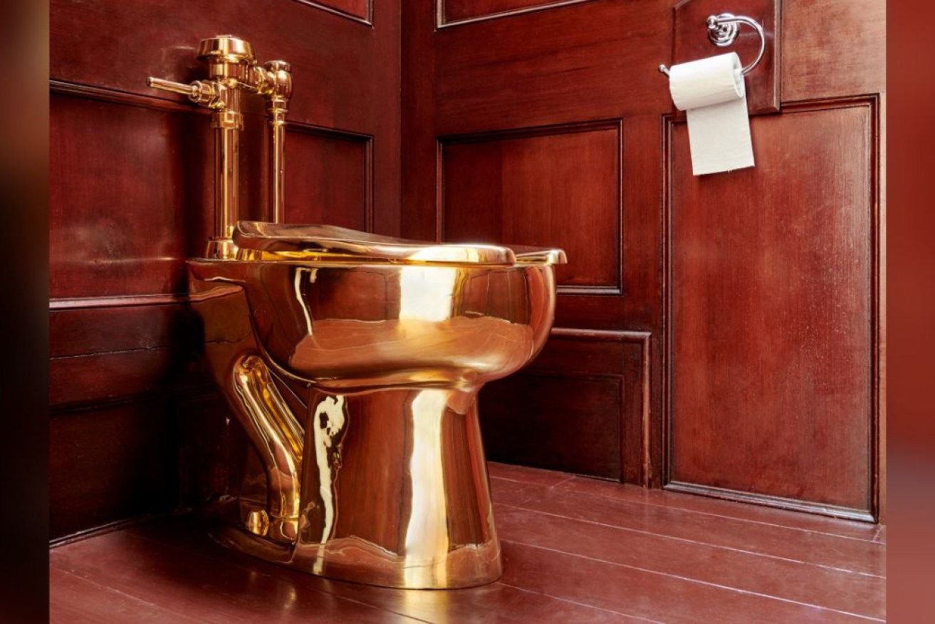 The solid gold toilet stolen from Blenheim Palace is believed to have been broken up.