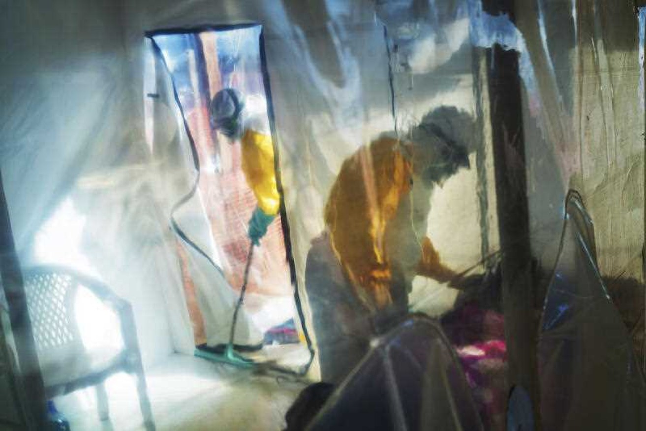 Symptoms of an illness in the Democratic Republic of Congo include fever and internal bleeding.