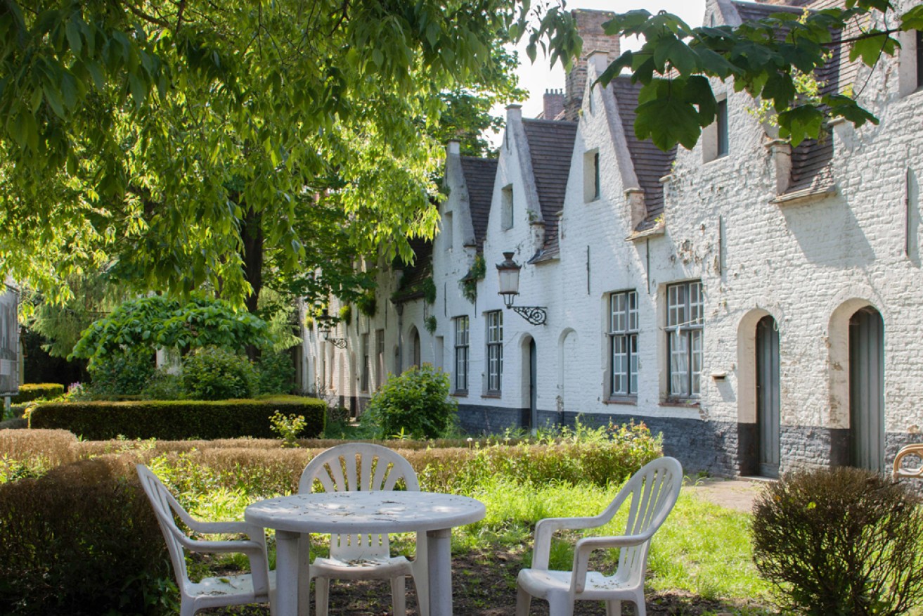 Begijnhof is a historic enclave within the historic city of Bruges.