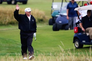 Activists target Trump’s prized golf resort, Big Ben